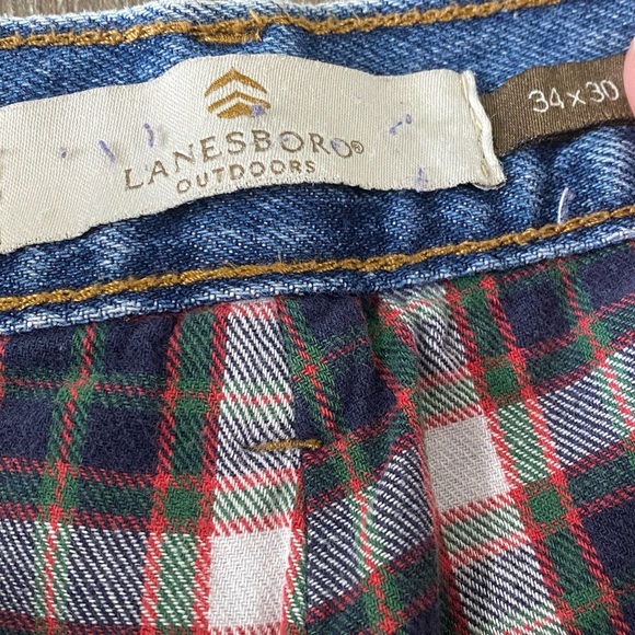 LANESBORO OUTDOORS men’s denim jeans size 34x30 light wash straight leg - Picture 4 of 7